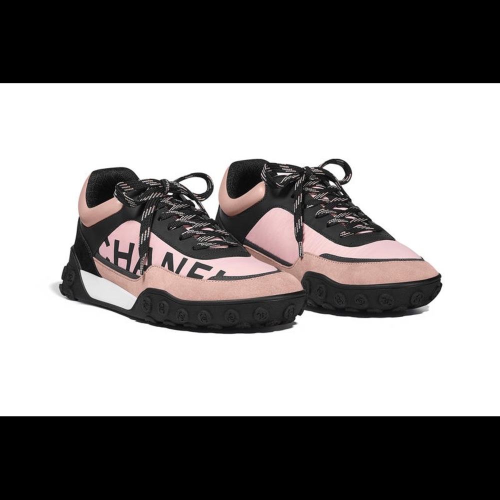 Chanel Nylon/calfskin sneakers